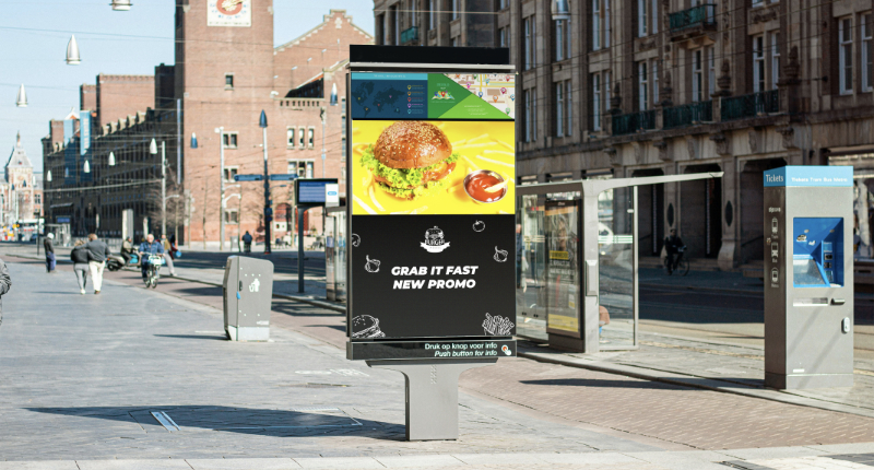 outdoor commercial advertising led billboard