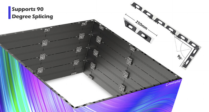 indoor front maintenance ultra thin led screen