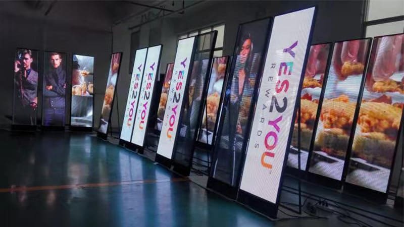 transparent led poster