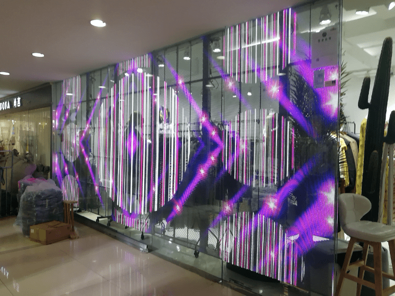 Application of Transparent LED Screen