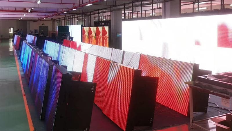 FABRICANTE DE DISPLAY LED, display LED, inspeções de controle de qualidade