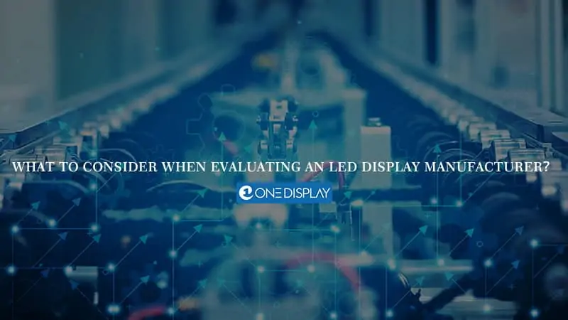 PRODUTTORE DI DISPLAY A LED, display a LED, ispezioni di controllo qualità