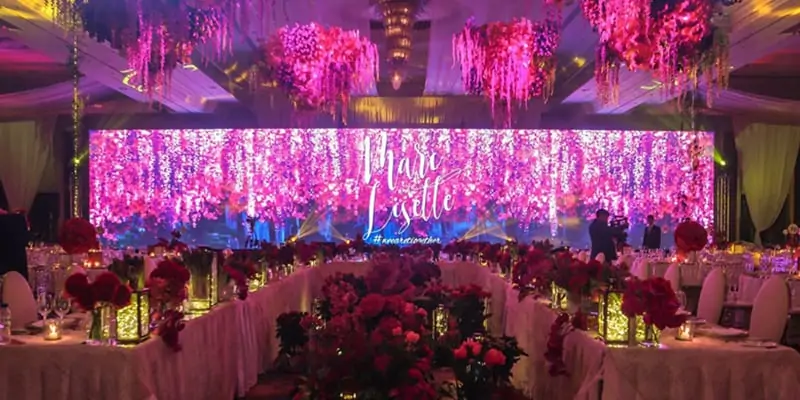 結婚式の LED ディスプレイ 2