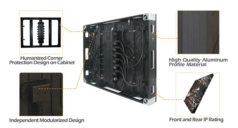 작은 픽셀 피치 야외 고정 설치 LED screen3