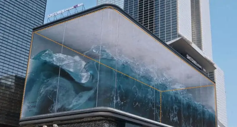 3d wave screen