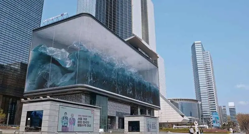 south korea’s sm town’s 3d wave screen