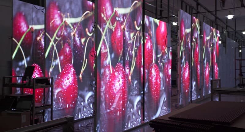 66m² customized transparency led display10