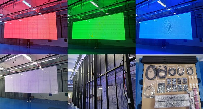 12m² p3.47 3.47 transparent led display ready to ship to italy