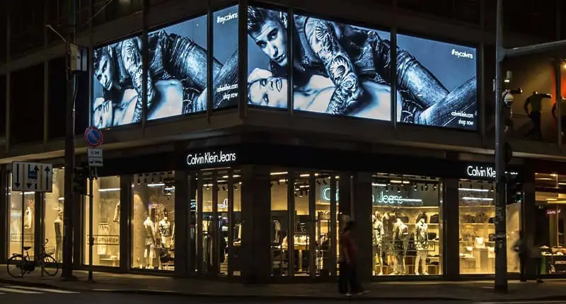 transparant led-display voor winkel