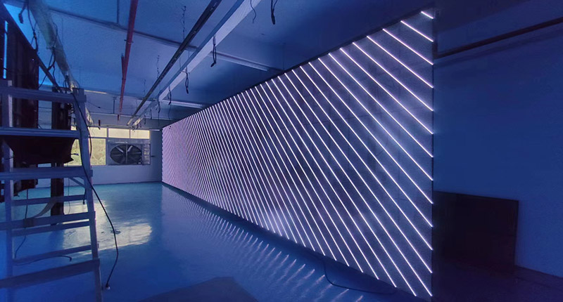 45.5m² p3.9 7.8 투명 LED 스크린2