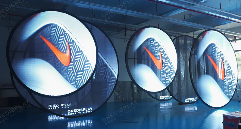 round transparent led screen