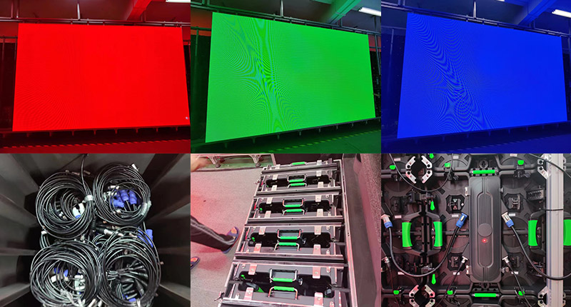 15m² p2.6 レンタル LED スクリーン フランスへ発送