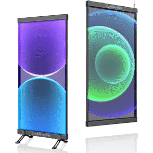 Póster de pantalla LED holográfica invisible y transparente