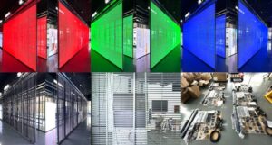 70,25m² p3,9x7,8 o display de LED transparente e nítido2