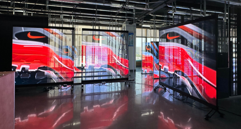 20m² P3.9-3.9 Holographic Transparent LED Poster on Italy's Retail Landscape