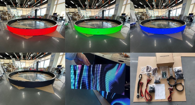 spain 4.5m² p1.86 soft module ring led display1
