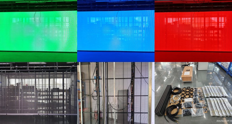 france 25㎡ p3.9x3.9 indoor transparent led display1