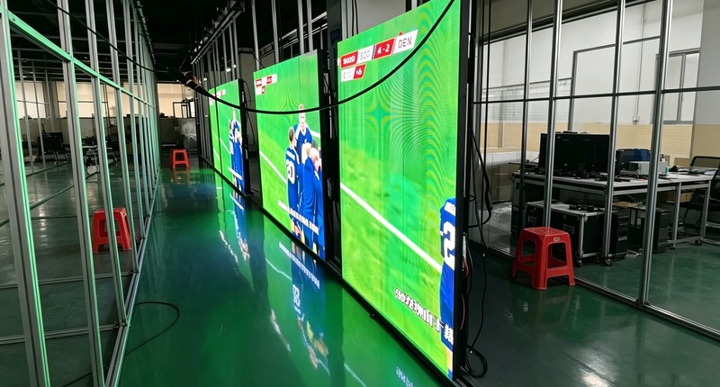 spain 13㎡ led transparent display for chain brand clothing store2