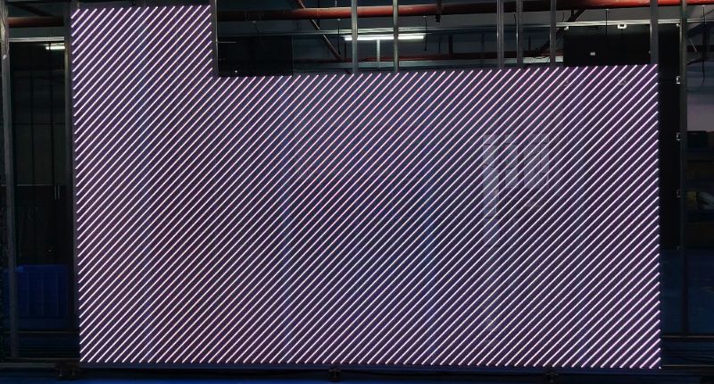 8.5㎡ p3.9 3.9 transparent led screen shipped to spain