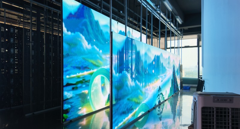 usa 48㎡ p3.9 3.9 o clear transparent led screen1